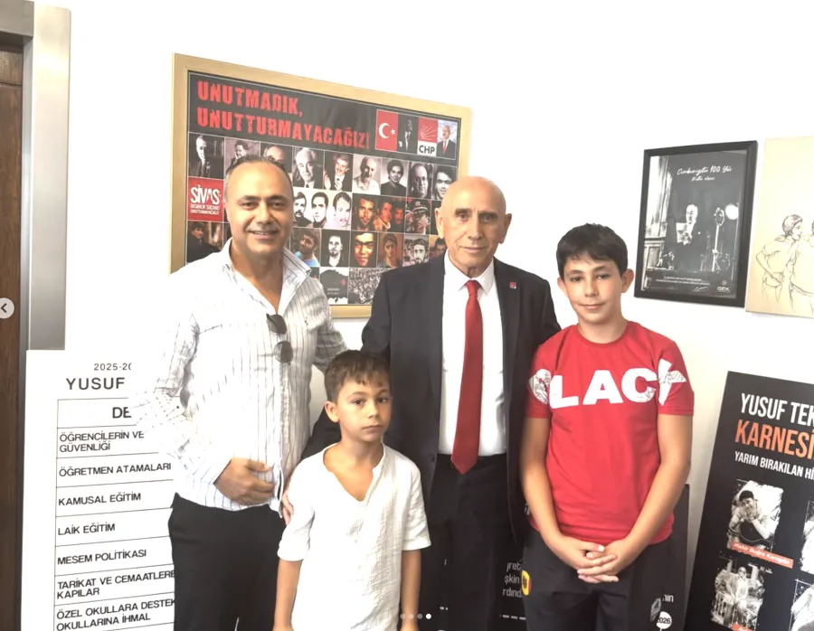 Hüseyin Alkaç’ın çocuklarıyla katıldığı bir buluşma